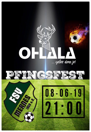 Pfingstfest FSV Mernes mit der Partyband OHLALA